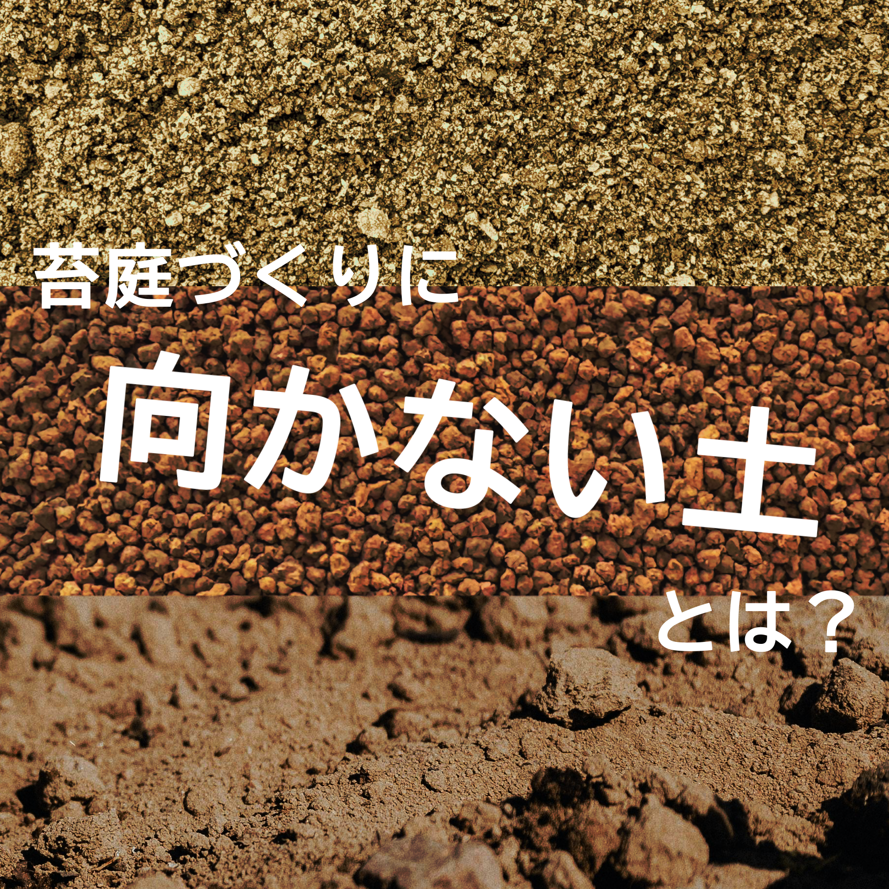 【枯れる原因は土だった！？】苔庭づくりに向かない土とは